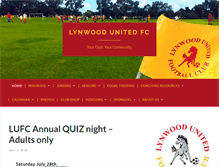 Tablet Screenshot of lynwoodunitedfc.com